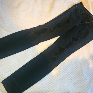 Aeropostale Distressed Black Jeans for Women